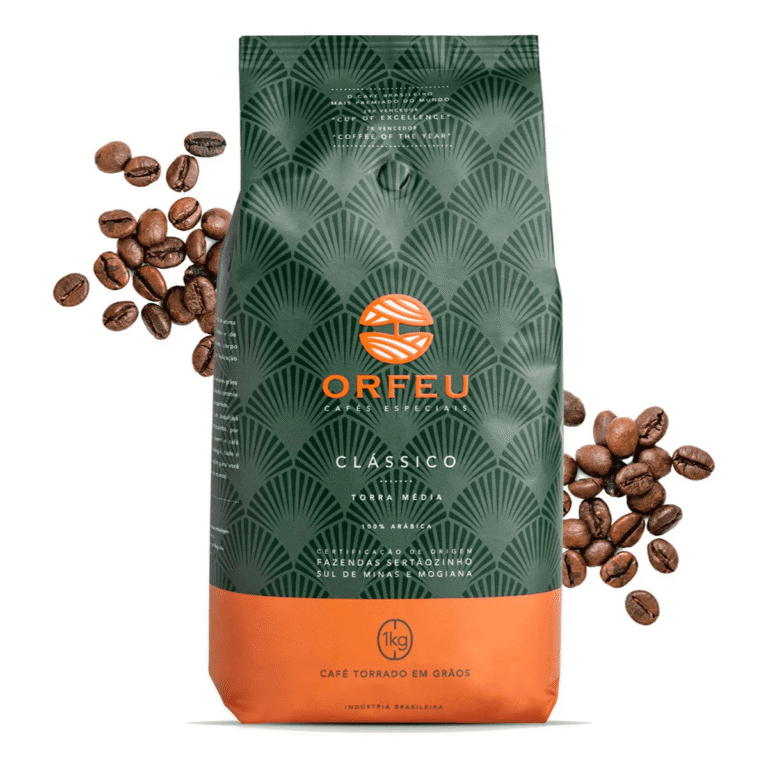 Café Especial Torrado em Grãos Clássico Orfeu Pacote 1kg